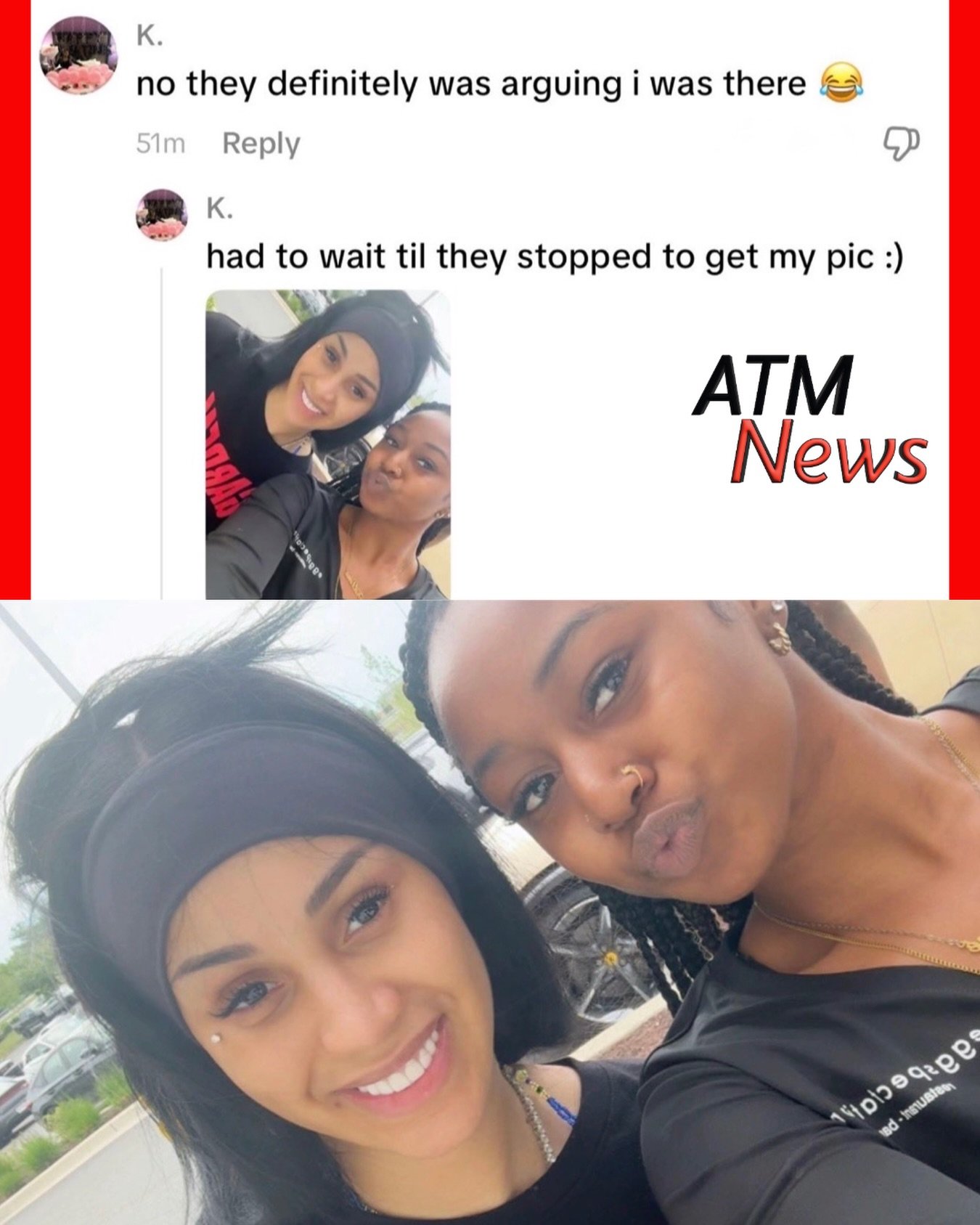 A lady said she had to wait for Cardi and Stefon to stop arguing before she could get a #selfie.