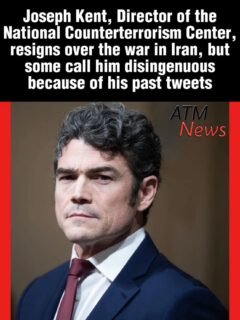#JoeKent, Director of the National Counterterrorism Center, submitted his resignation letter to Trump and posted it on X yesterday. He said he can no longer in good faith serve in the Trump Administration amid the war on Iran, because, according to him, Iran posed no imminent threat to the United States. He believes that the powerful Israeli lobby dragged Trump into an "unnecessary" #war.—While some applaud his stance, others are calling him "disingenuous" because of his past tweets. In 2024, he tweeted that Iran has been after Trump since 2020. And in 2021, he tweeted "I stand firmly with Israel against Hamas, Hezbollah, and Iranian. Islamism is a threat to Western civilization."