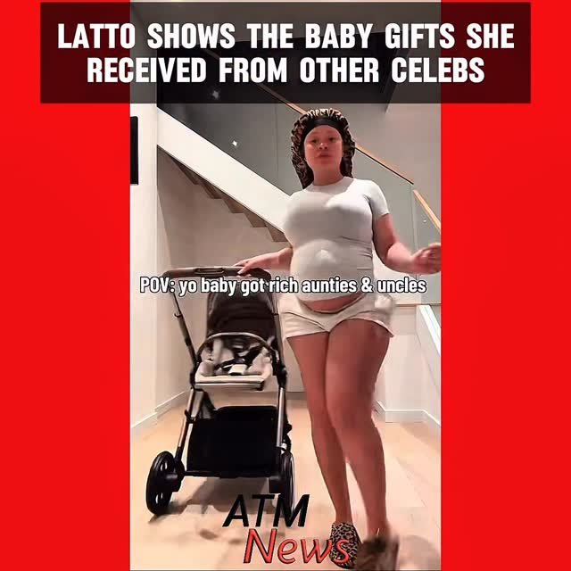 Baby is already spoiled 🎉❤️! #Latto shows some of the #BabyGifts she received from her industry #colleages.