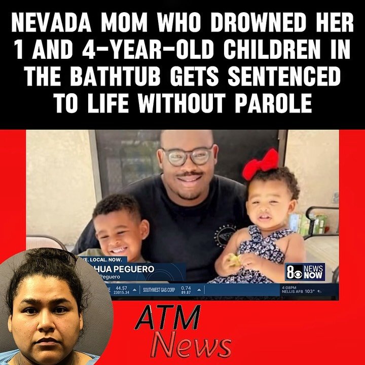 #JovanTrevino, 38, was arrested in July 2021 after forcibly drowning her 1-year-old daughter and 4-year-old son in seperate bathtubs at their home in Henderson, #Nevada, before fleeing to Bullhead City, Arizona, where she checked into a hospital. Their #father returned home to find both dead.—Trevino said that she was not in her right mind while committing the murders. She took a sleep aid, drank beer, and took a tequila shot before the incident, she said. —To avoid the death penalty, she pleaded guilty in March 2026 to two counts of first-degree murder. Yesterday, May 12, a judge sentenced her to life in prison without the possibility of parole. —Before this crime, Trevino worked as a Family Services Assistant for the Clark County Department of Family Services.