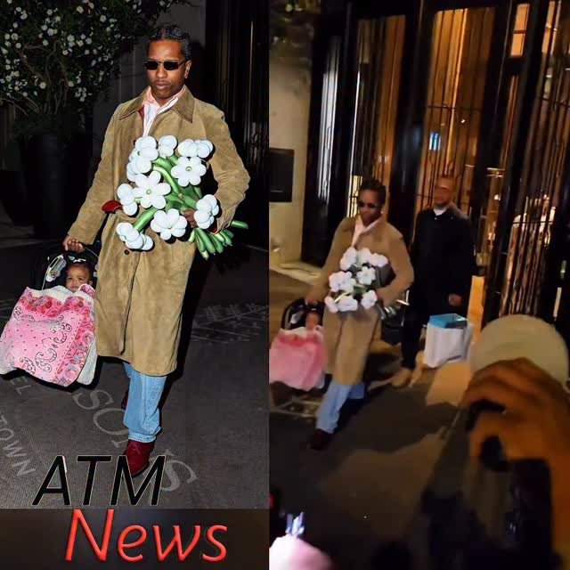 #Rihanna and #AsapRocky spotted leaving #NYC with their kiddos.