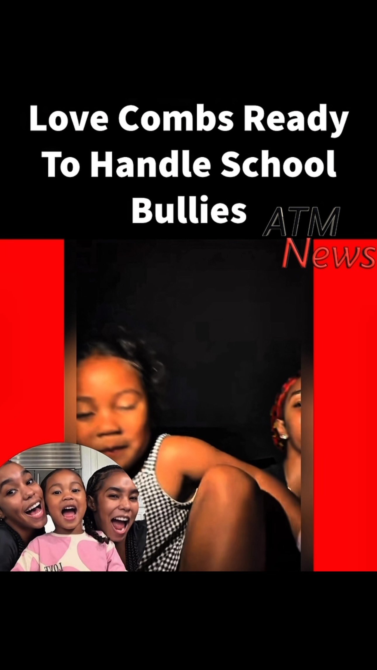 Aw 😂 #LoveCombs showed her #sisters how she will handle her #school’s little bullies.