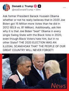 #Trump took to Truth Social last night to double down on claims that the 2020 #PresidentialElection was rigged and stolen from him.