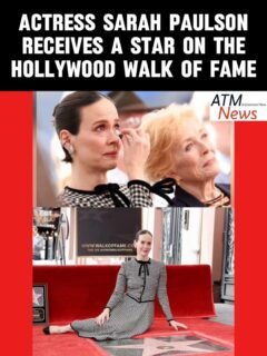 Actress #SarahPaulson was honored with a #star on the #Hollywood on December 2, 2025 👏🌟