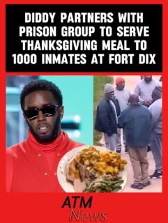 We love to see it 👏‼️ #Diddy worked with internal #prison group Bankroll Bosses to make sure 1000+ Fort Dix inmates ate on Thanksgiving 🍗