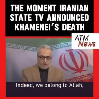 #IranianStateTV personality got emotional while announcing #AliKhamenei’s death.
