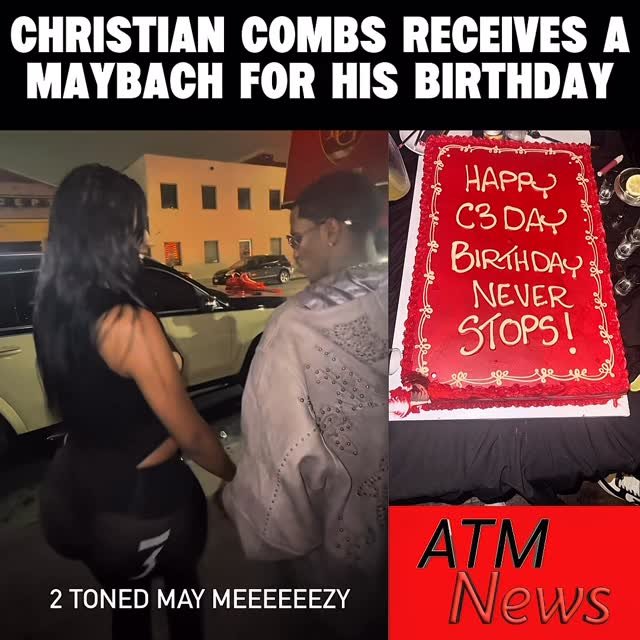 #ChristianCombs receives a #MaybachTruck for his birthday, one month later.