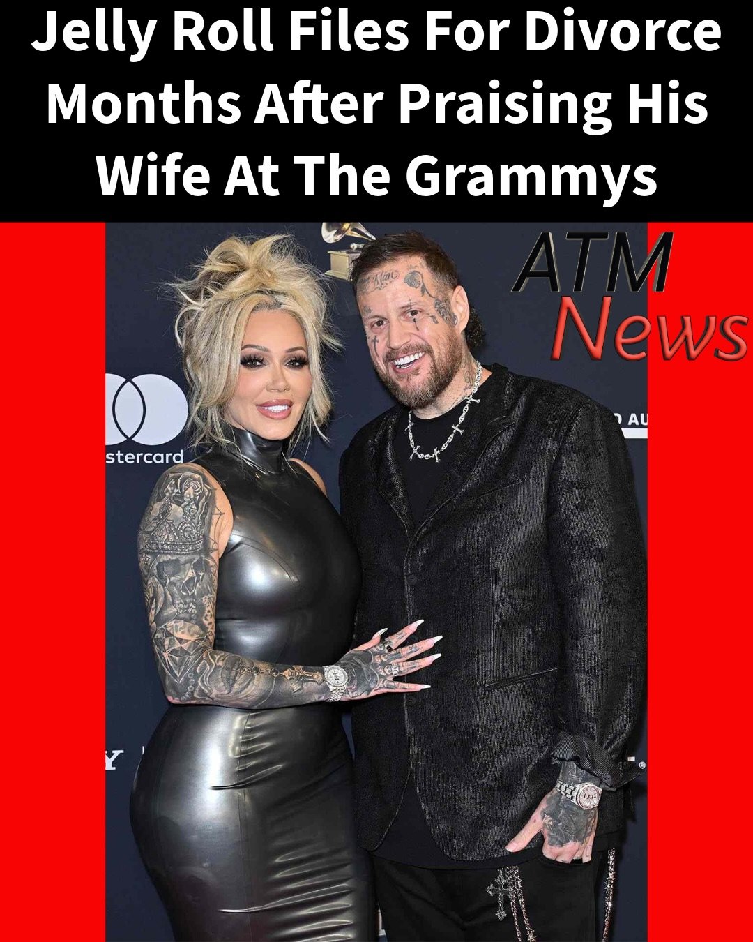 Court documents show that #JellyRoll filed for divorce in Tennessee on May 18. He listed May 9 as the date of separation from his wife, Bunnie Xo, and cited irreconcilable differences as the reason for the #divorce.—This news came as a shock to many who thought the couple was all good, because just a few months ago, in his Grammys acceptance speech, Jelly praised #Bunnie as someone who changed his life.
