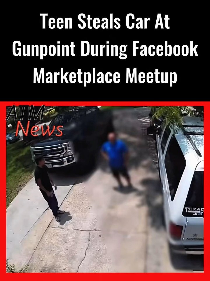 A video circulating online shows the moment a #father and #son were robbed by a male who appears to be a teenager during what was supposed to be a #FacebookMarketplace meetup to sell an e-bike.