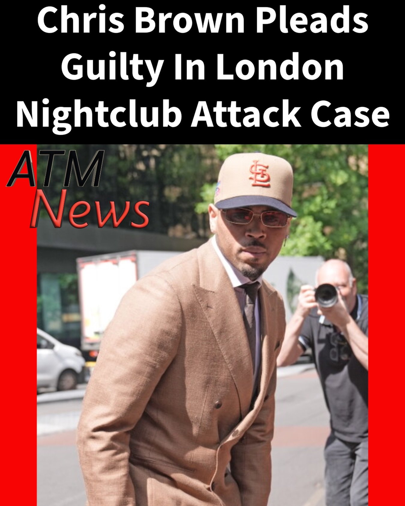 #ChrisBrown appeared in a London court on Friday and pleaded guilty to one count of affray in the case alleging that he attacked a music producer with a bottle at a #nightclub in February 2023.—In exchange for the guilty plea, prosecutors dropped the charges of assault, attempting to cause grievous bodily harm, and having an offensive weapon. Both Brown and his co-defendant are expected to be sentenced on October 26.