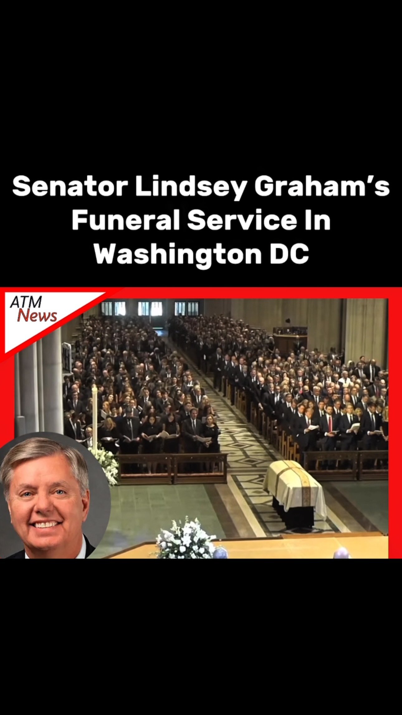 The first part of late Senator #LindseyGraham’s funeral ceremonies was held in #WashingtonDC today, Tuesday. His remains will now travel to his home state of South Carolina, where a public procession and a service will be held on Wednesday, followed by a private #burial in Pickens County, where he was born and raised.