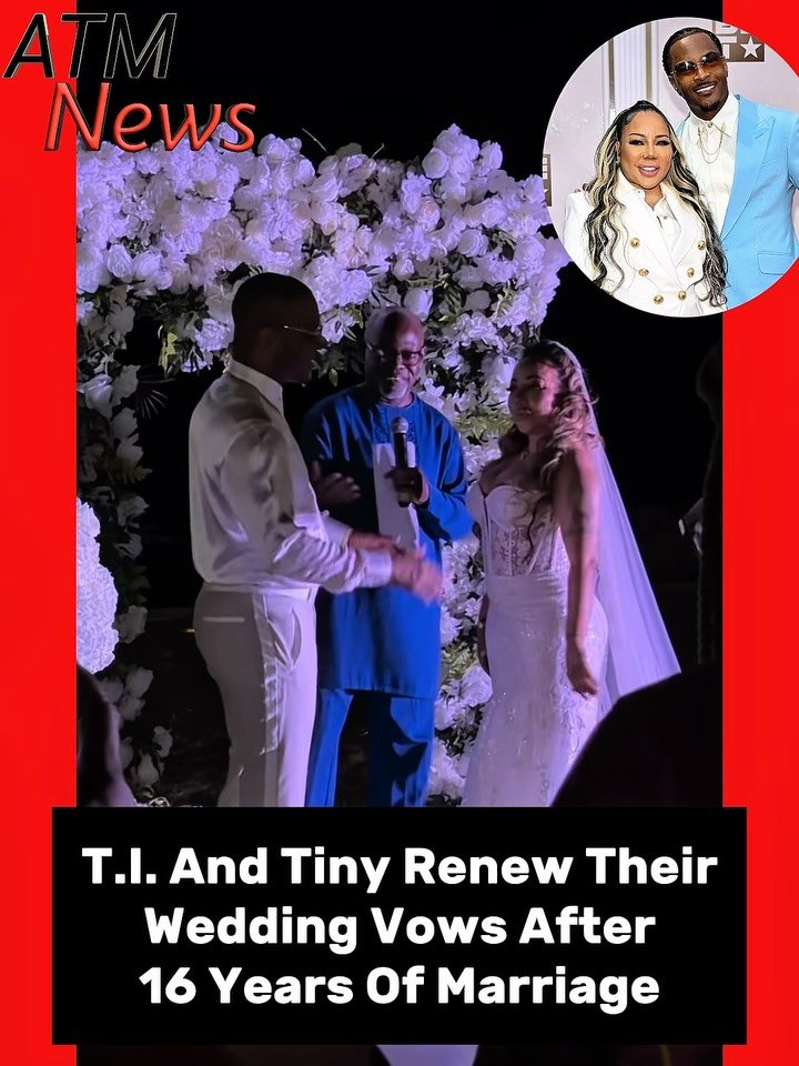#TI and #Tiny celebrated their 16th #WeddingAnniversary with a #VowRenewal 💕🔥—#LoveWins