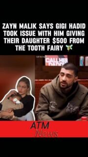 #ZaynMalik revealed on @callherdaddy that #GigiHadid wasn’t happy about him giving their 5-year-old daughter Khai $500 from the #ToothFairy when she lost her first tooth 😀.