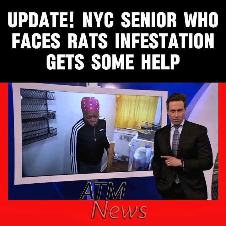 #GoodNews! A #Pest extermination company, "Positive Pest Management," sent a free exterminator to Ms. Cora Robinson, whose story we reposted last weekend, who is struggling with a severe rat problem in her #Bronx apartment.—🎥 ABC7NY