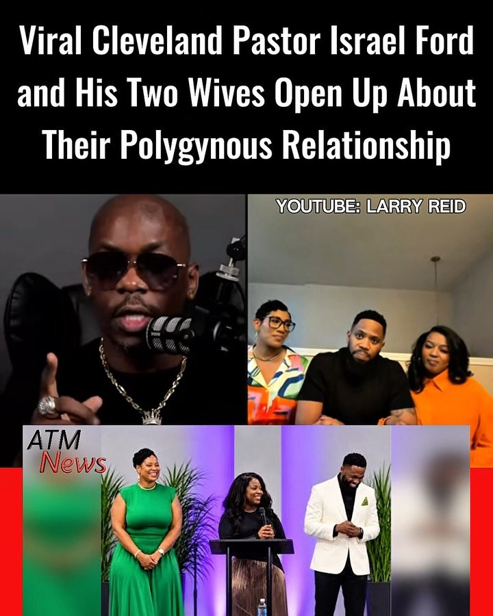 Cleveland Pastor Israel Ford and his two wives, Lydia and Shakayla, joined Larry Reid (@larryreidlive) to answer questions about their polygynous relationship.The conversation follows their viral church announcement, when Lydia publicly introduced Shakayla as her husband’s second wife and her “sister in marriage.” 👀