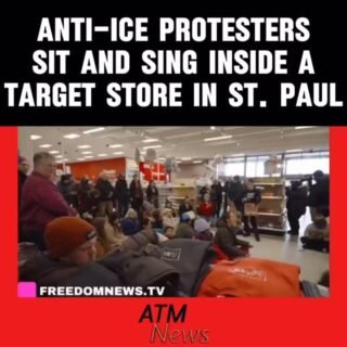 Anti-ICE Protesters in Saint Paul, MN, met at a local #Target store to sing and call out Target for allowing #ICE agents to use its restrooms and parking lots.
—
They believe that by doing that, Target is facilitating what they call "ethnic cleansing."