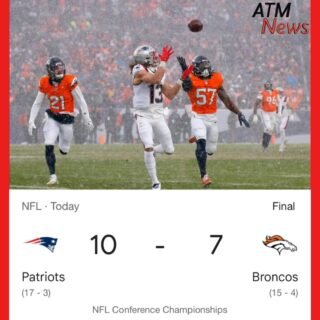 The New England #Patriots are going to the #2026SuperBowl after winning the #AFCChampionship 10-7 against the Denver #Broncos.