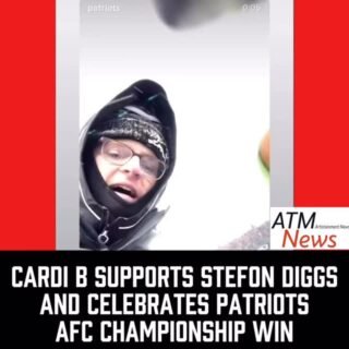 #CardiB is celebrating after #StefonDiggs’ team won the AFC Championship and will be playing at the #SuperBowl