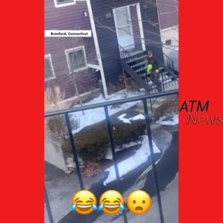 😂😂😩 What did he do!??? A #UPSDriver in #Branford, Connecticut, was chased by two wild #turkeys while delivering packages 📦.
—
🎥 Storyful via @nypost