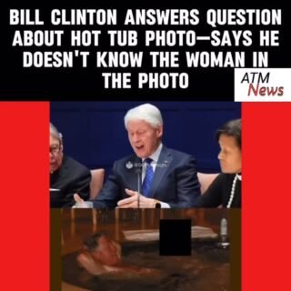 During his Friday deposition to the House Oversight Committee, former president #BillClinton was asked about the photo of him in a hot tub next to an unidentified woman.—He revealed that the photo was taken during a trip to #Asia, with both #JeffreyEpstein and #GhislaineMaxwell present. —However, he denies any wrongdoing, said he didn't know the woman, although she was a part of their traveling party, and he said he didn't have any sexual contact with her. He also said he didn't even know the photo existed.