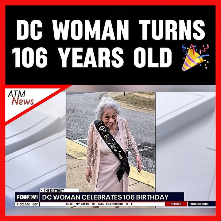 Wow🎉 A #DC woman named Unita “Tant” Atkinson is celebrating her 106th birthday on Easter Sunday. Such  #blessing! She is in good health and takes care of her son, who is in his 80s.—🎥 @fox5dc