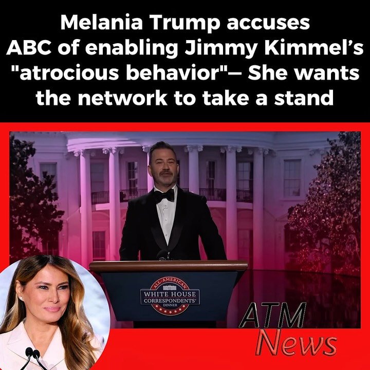 #MelaniaTrump took to X to call on ABC to take action against #JimmyKimmel, whom she accuses of spreading "hateful and violent rhetoric" with the intention to divide the country.—🎥 @jimmykimmellive