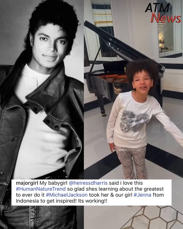 #HeiressHarris singing #MichaelJackson’s Human Nature with her angelic voice 😊