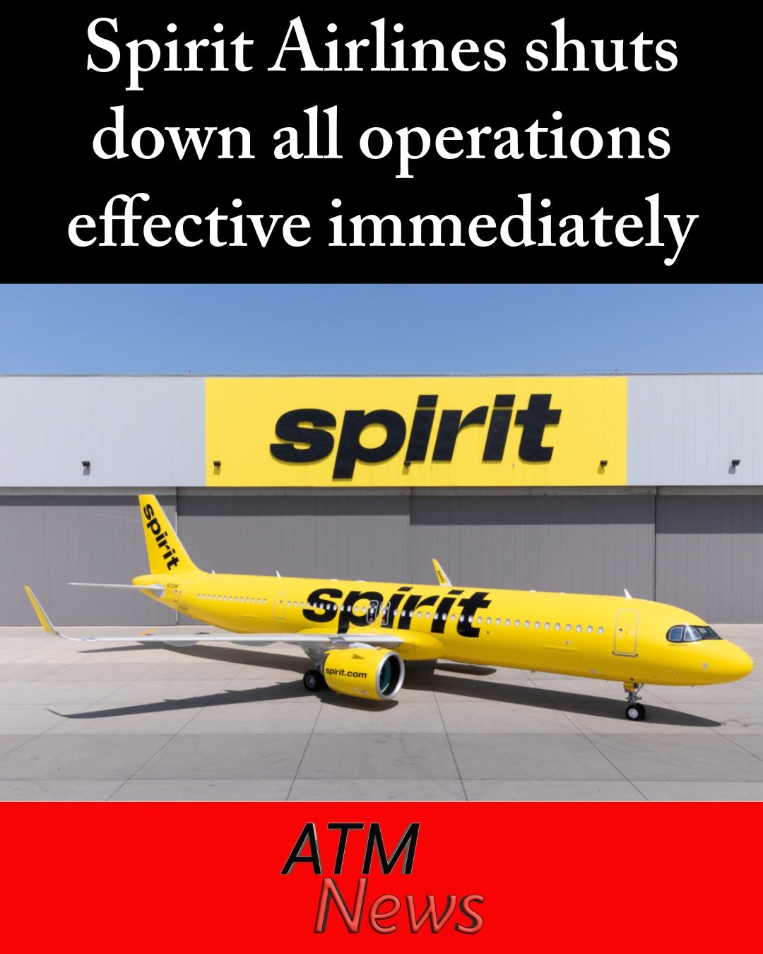 #EndOfAnEra! #SpiritAirlines announced very early today that it is ceasing operations effective immediately after it could not reach a bailout #deal with the Trump administration. All flights have been canceled, and those who bought tickets will be refunded.—This announcement comes 3 years after the Biden administration sued to stop a $3.8 billion merger with #JetBlue, citing antitrust laws. A judge ultimately sided with the administration in January 2024, ruling that the merger would substantially lessen competition and harm "cost-conscious travelers."