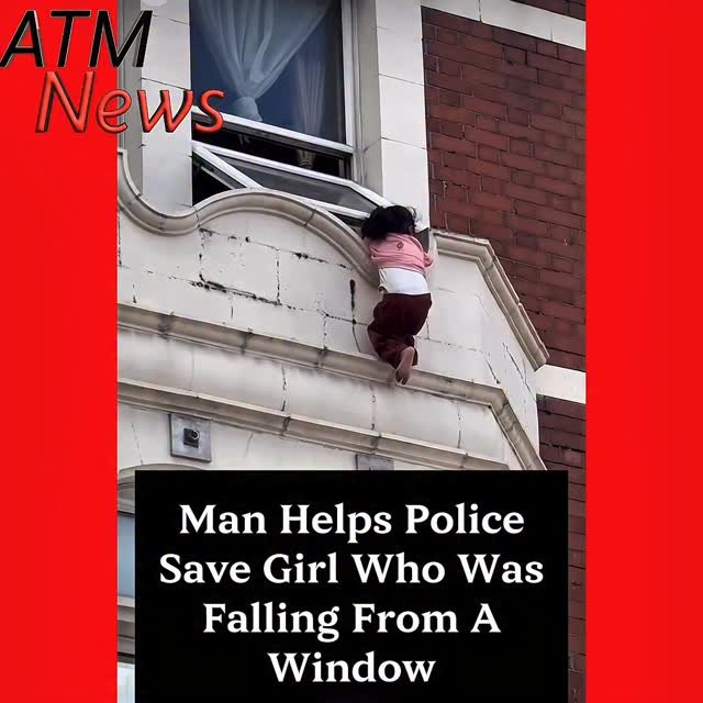 🙏 A man joined a police #officer to save a little #girl who was falling from a window ledge in #London.