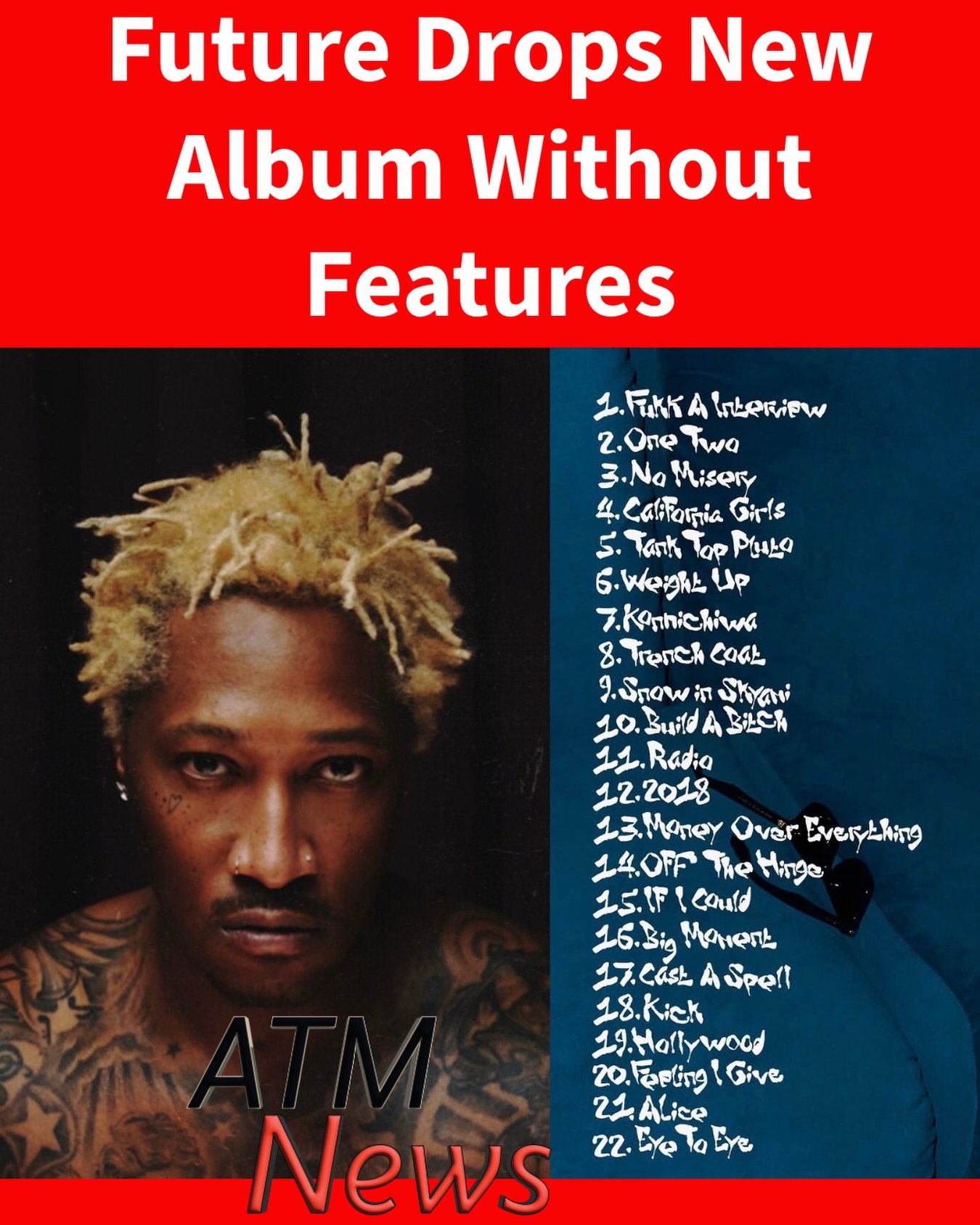#Future’s new album "The Real Me" doesn't have any featured artists.