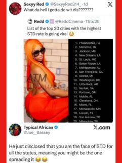 😩!!!! #SexxyRed as the face of #STD in all states wasn't on our bingo card!!!!