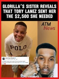 #ToryLanez heard of the buzz around #Glorilla’s sister, Scar Face, and sent her the $2,500 she said that she needed 💸