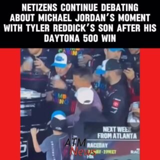 Since yesterday, the internet has been reacting to this moment of #MichaelJordan with #TylerReddick’s son. 
—
Some believe that Jordan was just too hype after his #Nascar team, 23XI Racing, won the #Daytona500 with Reddick as the #driver, that his actions were completely innocent, and that the internet is just making something out of nothing. 
—
But others are literally calling the moment a "sexual assault."
—
Where do y’all stand?