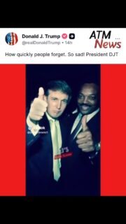 #Trump posted a video of himself with black #celebrities and said, "How quickly people forget. So sad!"