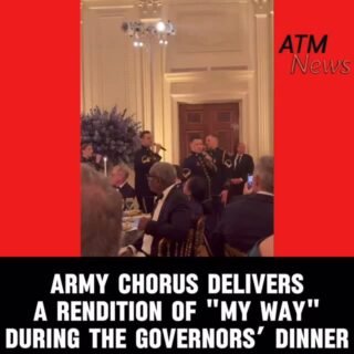 #MilitaryChorus sang "My Way" during the #GovernorsDinner hosted by #Trump and #Melania at the White House Saturday night.