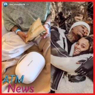 #JazlynMychelle welcomed her 3rd child with #NBAYoungboy, his 13th.