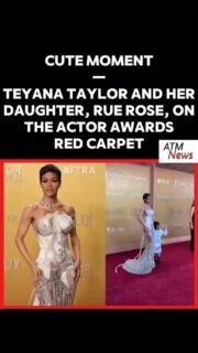 Nothing like a #MotherDaugther red carpet moment 😃💕. Last night, #TeyanaTaylor and #RueRose stole the show at the #ActorAwards, and we love to see it.