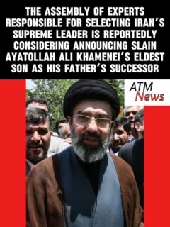 The Experts who choose the Supreme Leader in #Iran reportedly met on Tuesday and are considering announcing Mojtaba Khamenei, the oldest son of slain Ayatollah #AliKhamenei, as the next leader as early as Wednesday, but according to the @nytimes, some of them fear that if they do so, he could become the target of the United States and #Israel.