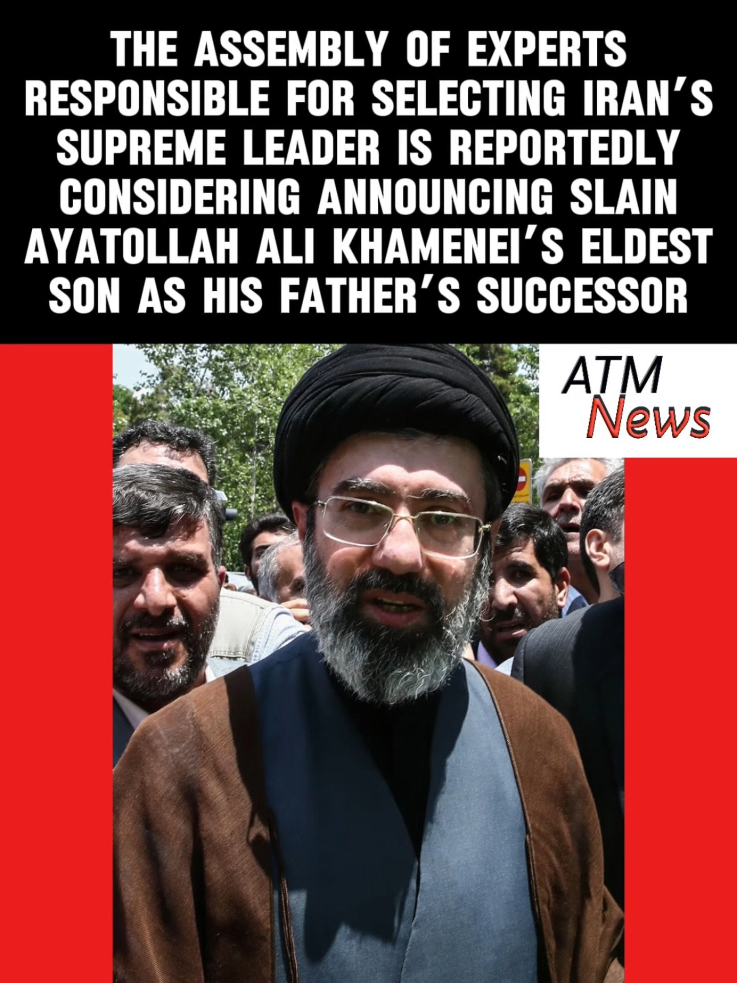 The Experts who choose the Supreme Leader in #Iran reportedly met on Tuesday and are considering announcing Mojtaba Khamenei, the oldest son of slain Ayatollah #AliKhamenei, as the next leader as early as Wednesday, but according to the @nytimes, some of them fear that if they do so, he could become the target of the United States and #Israel.