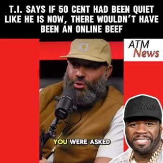 #TI had a few things to say about the online back-and-forth between himself, his sons, and #50Cent, during his recent appearance on @ebrolaurarosenberg.—He said that if 50 Cent had practiced silence instead of attacking his family, there wouldn't have been an online beef.—He also explained that although he doesn't enjoy seeing his #sons jump into the beef to defend #Tiny, he is proud that the women and children in his family now know they have men who will always protect and defend them against anyone.