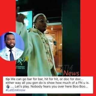 Okay! We have our #PopCorn ready over here 🍿!—#Tip says he is NOT afraid of #50Cent. He is ready to go "bar for bar, hit for hit, or doc for doc."—This comes after 50 threatened to release a documentary on allegations made against him and #Tiny over the years.