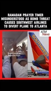 #SouthwestAirlines Flight 2094 departed theNashville International Airport at 7:15 p.m. CST on Friday, March 6, 2026, and was headed to #FortLauderdale, Florida. But things went south after a passenger allegedly told a flight attendant that the man sitting next to him had his timer going off every 10 minutes and was speaking in a foreign language.—Out of precaution, the flight was diverted to #Atlanta at 9:06 p.m. EST, where Atlanta police SWAT boarded the plane and took the man whose timer was going off into custody.—It turned out he is a #muslim, and the timer that was going off was his #Ramadan prayer alarm. The FBI questioned him and determined there was no credible bomb threat. He was released, and no charges will be filed against him.—Southwest has since issued a statement apologizing for the disruption.