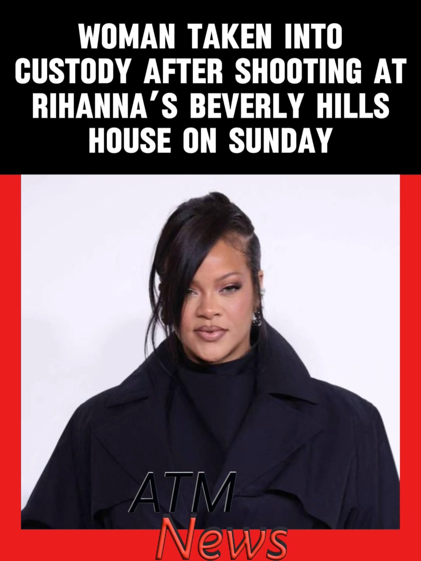 A #woman was reportedly taken into custody after firing multiple shots at #Rihanna’s mansion in #BeverlyHills.—According to the LA Times, there were no injuries, but Riri was at home when at least one bullet penetrated a wall of the #mansion around 1:21 p.m.