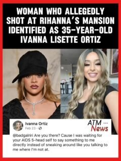 Los Angeles authorities have identified the woman who fired multiple shots at #Rihanna’s Beverly Hills home as 35-year-old #IvannaOrtiz of Florida.—She was booked for attempted #murder, and her bond was set at $10,225,000. The high bail amount is due to factors such as the charge she faces, attempted murder, the number of occupants in the home at the time of the shooting, and the weapon used, an AR-15.—On February 23, Ortiz made a #Facebook post tagging Rihanna and calling her "AIDS 5-head self" and telling her to "say something to me directly instead of sneaking around like you talking to me where I’m not at."—This is not Ortiz’s first run-in with the law. In 2023, she was arrested for battery following a domestic incident with her ex-husband.