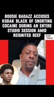 In a video posted on Instagram yesterday, #Boosie called #KodakBlack a "clown" and accused him of snorting cocaine and getting "dirty" during an entire studio session. Boosie also claimed Kodak got his name from him.—Boosie’s video comes after Kodak revived their 2023 beef and called him a "hypocrite" for not wanting a "gay daughter" while having a "gay manager," and for begging Trump for a pardon after calling Trump racist in the past.