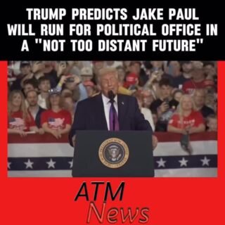 #JakePaul joined #Trump on stage during his rally in #Kentucky. Trump predicts that Paul will run for political office in a "not too distant future."—Would y’all vote for Paul if he ran?