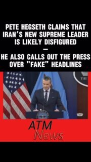 During a #Pentagon press conference on "Operation Epic Fury" earlier today, the Secretary of War, #PeteHegseth, said that Iran’s new Supreme Leader, #MojtabaKhamenei, is currently wounded and likely disfigured. According to Hegseth, that is why he released a written statement yesterday and not a voice recording or video. He also claimed that just like Khamenei, the remainder of Iran’s leadership is hiding out of fear.—Hegseth also accused the American press of spreading lies and writing fake headlines to make it seem like the U.S. is not dominating in the war. He assured Americans not to worry and said they have everything under control.