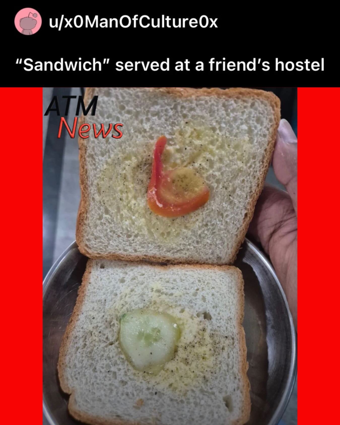 Oops! What would y’all do if this were the #sandwich 🥪 served at your hotel? 🫠