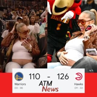 #Latto was sitting courtside at the #AtlantaHawks vs #GoldenStateWarriors game last night.