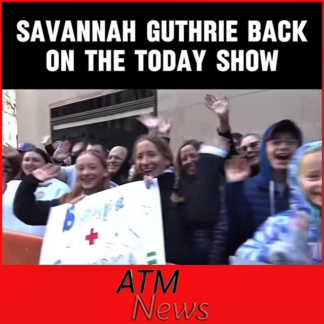 #Heartwarming ❤️ #SavannahGuthrie received a warm welcome as she returned to the #TodayShow yesterday 🙏